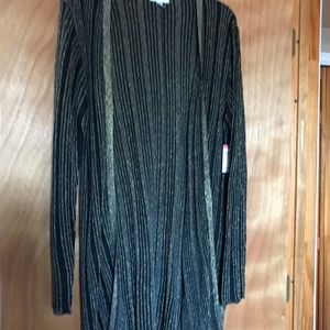 Womans Black and Gold jacket sweater size XL